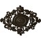 Ekena Millwork Katheryn Ceiling Medallion, Hand-Painted Stone Hearth Crackle, 22 1/2"W x 30 3/8"H x 1 1/2"P CM30KTSHC - alternate 1
